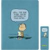 imageMoleskine Limited Edition Peanuts Cahier Journal Soft Cover XL 75quot x 975quot Ruled Brisk Blue 120 pages