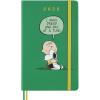 imageMoleskine Limited Edition Peanuts Charlie ampamp Snoopy 12 Month 2026 Daily Planner Hard Cover Large 5quot x 825quot Emerald Green 400 pages