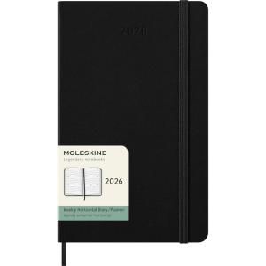 Moleskine Classic 12 Month 2026 Weekly Horizontal Planner, Hard Cover, Large (5″ x 8.25″), Black, 144 pages