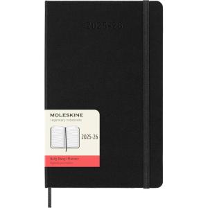 Moleskine Classic 18 Month 2025-2026 Daily Planner, Hard Cover, Large (5″ x 8.25″), Black, 608 pages