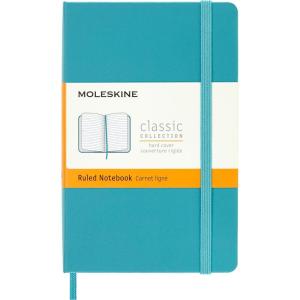 Moleskine Classic Notebook, Pocket, Ruled, Blue Reef, Hard Cover (3.5 x 5.5)