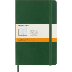 Moleskine Classic Notebook, Soft Cover, Large (5″ x 8.25″) Ruled/Lined, Myrtle Green, 192 Pages