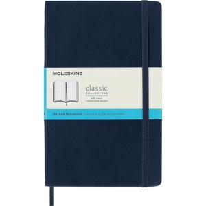 Moleskine Classic Notebook, Soft Cover, Pocket (3.5″ x 5.5″) Plain/Blank, Hydrangea Blue, 192 Pages(Sapphire Blue)