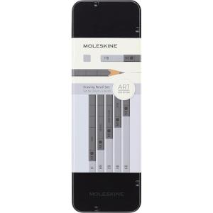 Moleskine Drawing Pencil Set, Graphite, 5 Pieces
