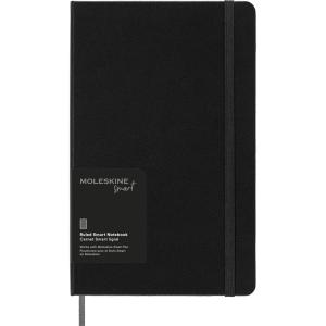 Moleskine Hard Cover Smart Notebook, Ruled/Lined, Large (5 x 8.25) Black