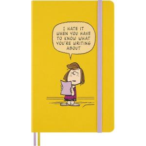Moleskine Limited Edition Peanuts ‘Patty’ Notebook, Hard Cover, Large (5″ x 8.25″), Ruled, Yellow, 176 pages