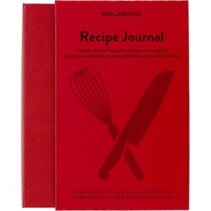 Moleskine Passion Journal, Recipe, Hard Cover, Large (5″ x 8.25″) Scarlet Red, 400 Pages