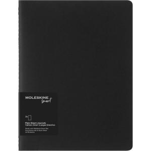 Moleskine Smart Cahier Journal, Extra Large, Plain, Black, Soft Cover (7.5 x 10)