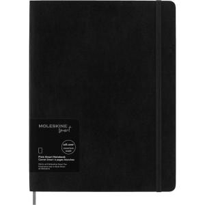 Moleskine Smart Notebook, Extra Large, Plain, Black, Soft Cover (7.5 x 10)