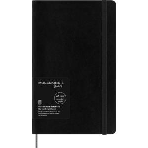 Moleskine Smart Notebook, Large, Ruled, Black, Soft Cover (5 x 8.25)