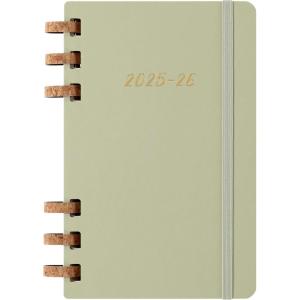 Moleskine Spiral 12 Month 2026-2026 Academic Year Planner, Hard Cover, Large (5″ x 8.25″), Kiwi, 200 pages
