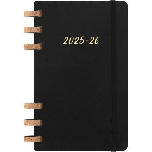 Moleskine Spiral 12 Month 2026-2026 Academic Year Planner, Soft Cover, Large (5″ x 8.25″), Black, 200 pages