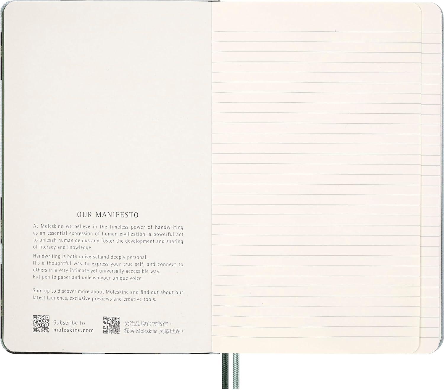 imageMoleskine Limited Edition Year of the Snake 2025 Notebook Hard Cover Large 5quot x 825quot Ruled Leaves 176 pagesChinese