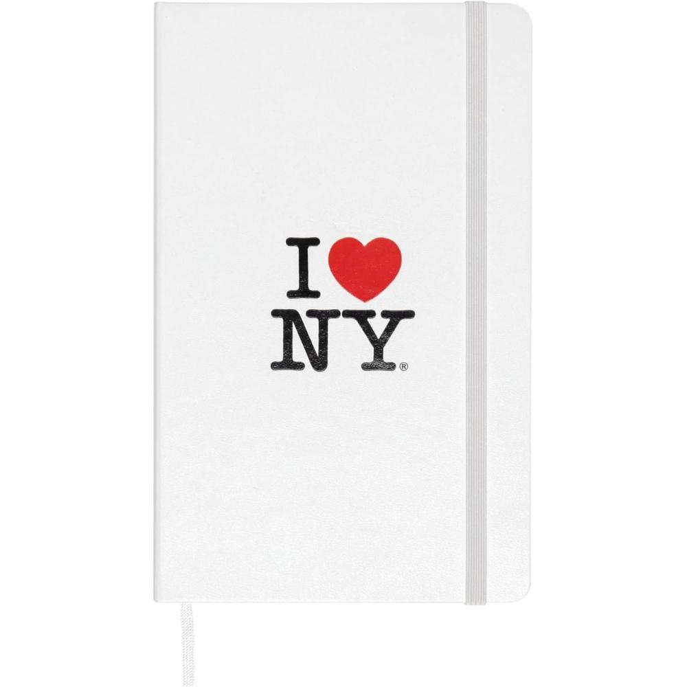 imageMoleskine Limited Edition I Love NY Notebook Large Ruled Black Hard Cover 5 x 825white