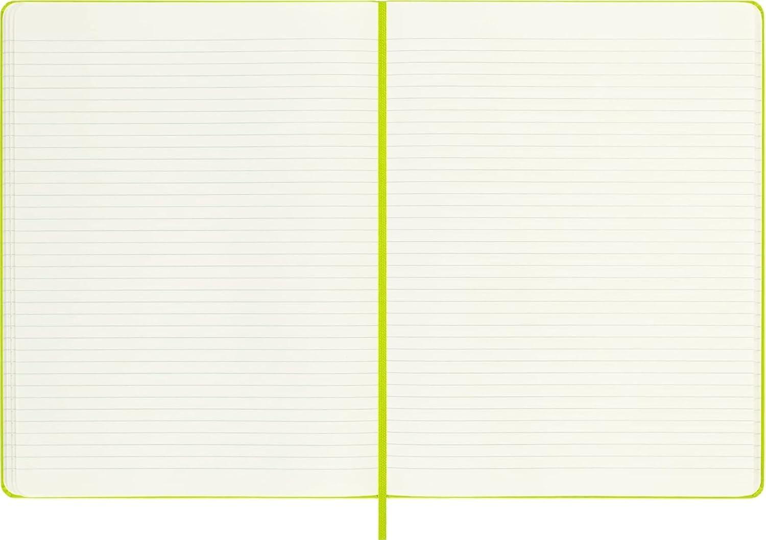 imageMoleskine Classic Notebook Extra Large Ruled Lemon Green Hard Cover 75 X 975