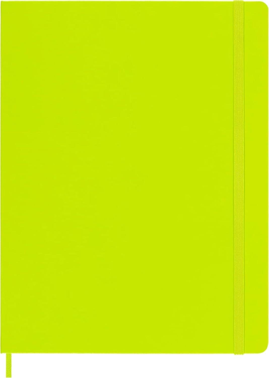 imageMoleskine Classic Notebook Extra Large Ruled Lemon Green Hard Cover 75 X 975