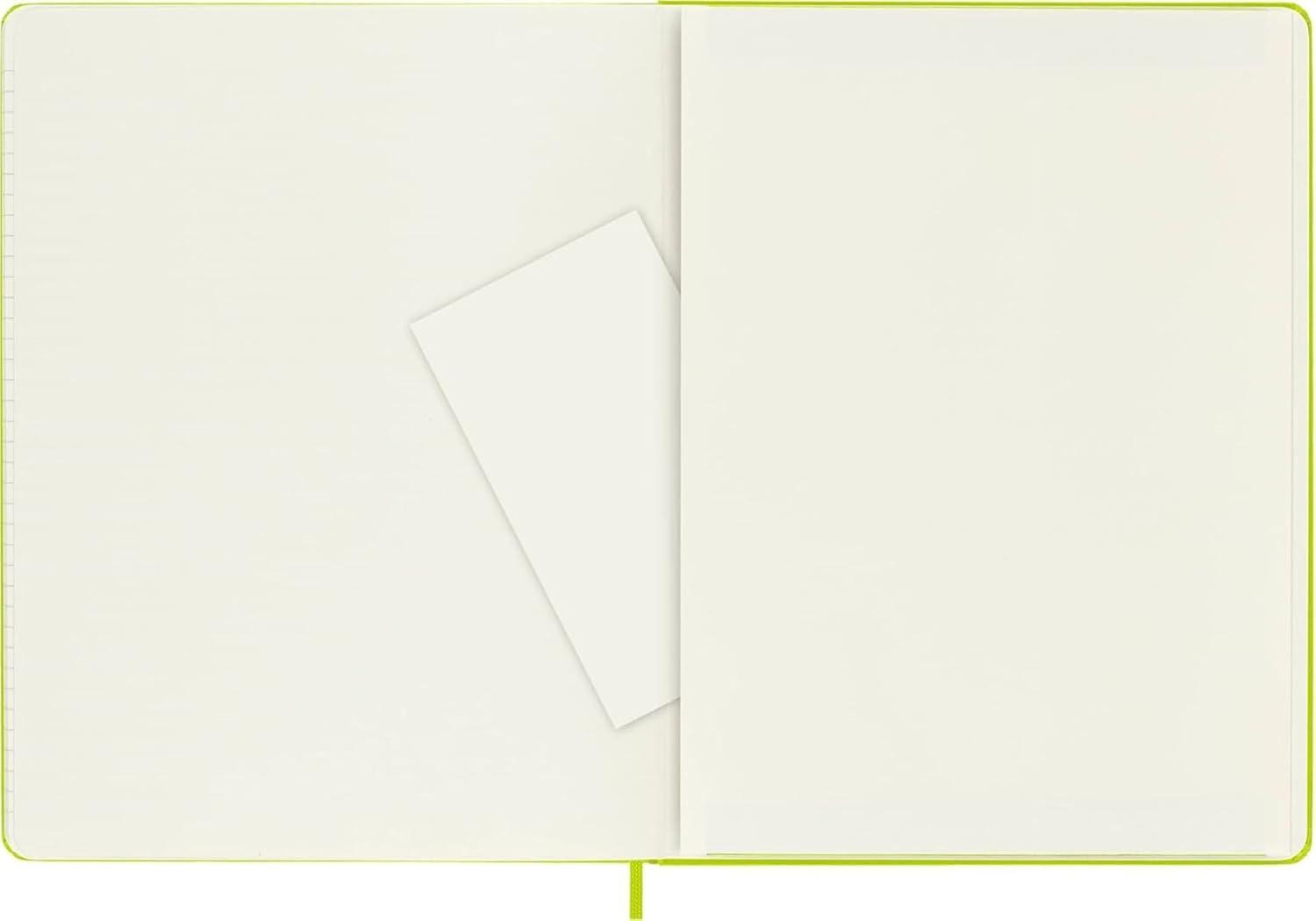 imageMoleskine Classic Notebook Extra Large Ruled Lemon Green Hard Cover 75 X 975