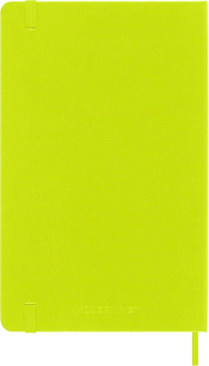 imageMoleskine Classic Notebook Large Plain Lemon Green Hard Cover 5 x 825
