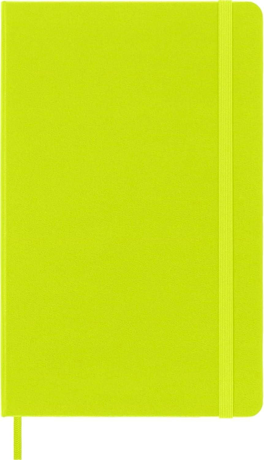 imageMoleskine Classic Notebook Large Plain Lemon Green Hard Cover 5 x 825