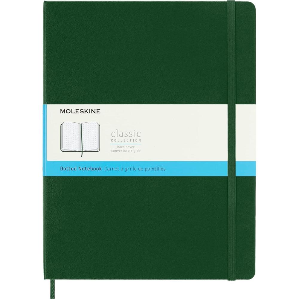 imageMoleskine Notebook Extra Large Dotted Myrtle Green Hard Cover 75 x 975
