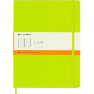 Moleskine Classic Notebook, Extra Large, Ruled, Lemon Green, Hard Cover (7.5 X 9.75)