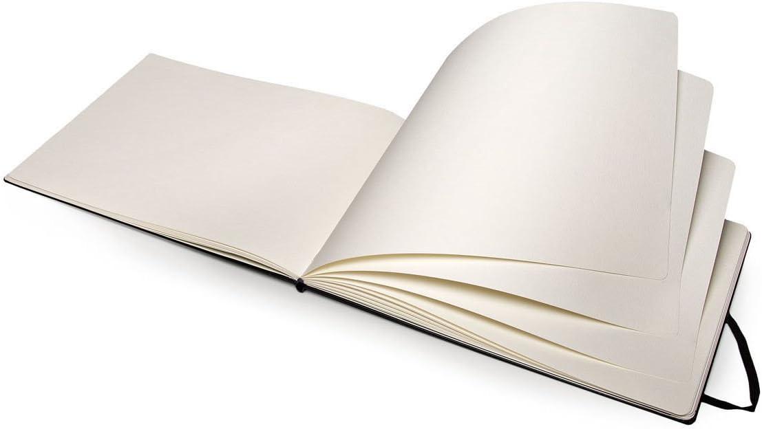 imageMoleskine Art Watercolor Album Hard Cover A4 825quot x 1175quot PlainBlank Black 60 Pages