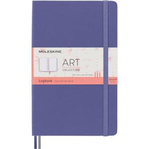 Moleskine Art Logbook, Hard Cover, Large (5″ x 8.25″), Dotted, Lavender Violet, 160 Pages