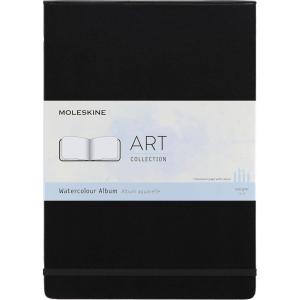 Moleskine Art Watercolor Album, Hard Cover, A4 (8.25″ x 11.75″) Plain/Blank, Black, 60 Pages