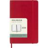imageMoleskine Classic 12 Month 2026 Weekly Planner Soft Cover Pocket 35quot x 55quot Scarlet Red 144 pages