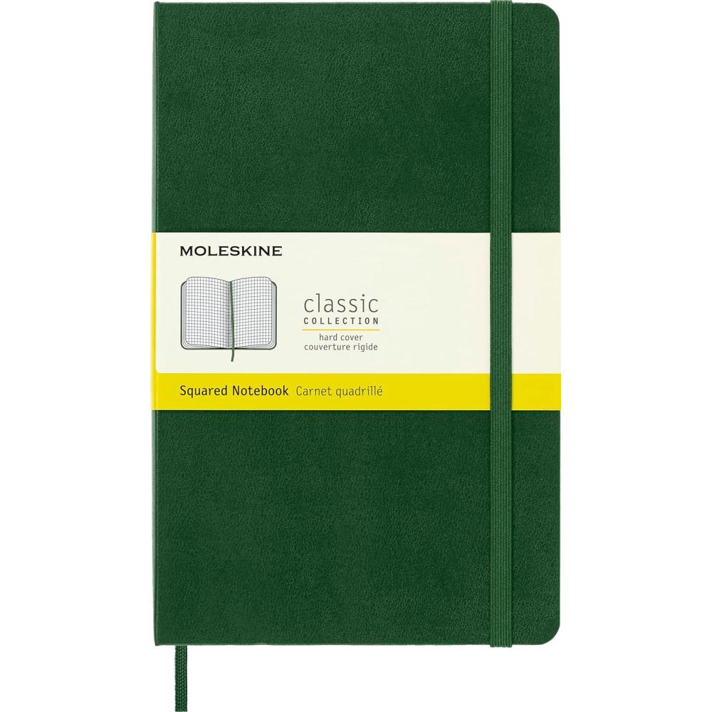 imageMoleskine Notebook Large Squared Myrtle Green Hard 5 x 825