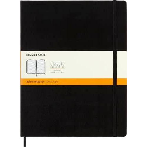 imageMoleskine Notebook XXL Ruled Black Hard Cover 85 x 11XXL Pack of 12