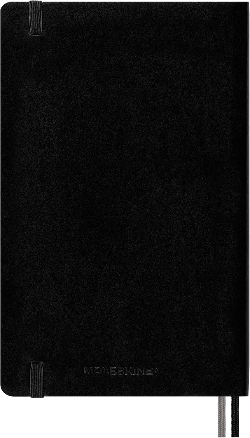 imageMoleskine Classic Expanded Notebook Soft Cover Large 5quot x 825quot RuledLined Black 400 Pages