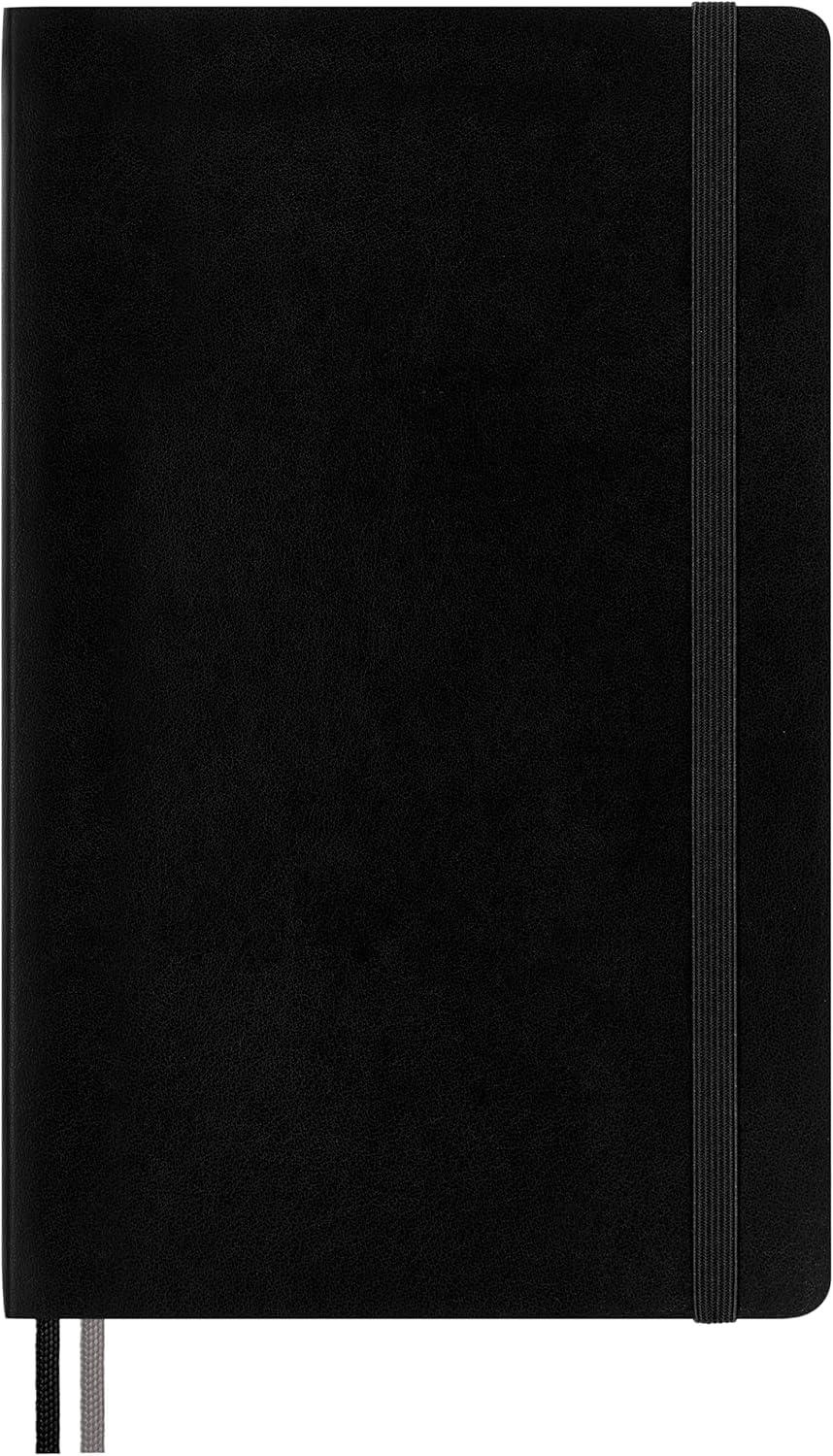 imageMoleskine Classic Expanded Notebook Soft Cover Large 5quot x 825quot RuledLined Black 400 Pages