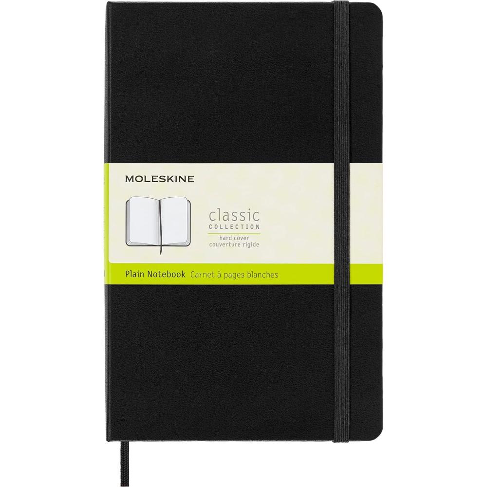 imageMoleskine Classic Notebook Large Plain Black Hard Cover 5 x 825