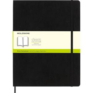 Moleskine Classic Notebook, Soft Cover, XXL (8.5″ x 11″) Plain/Blank, Black, 192 Pages