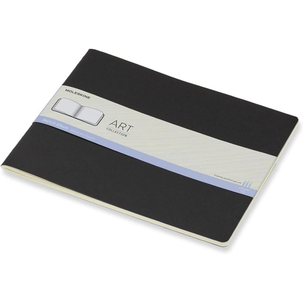 imageMoleskine Art Sketch Album Hard Cover XXL 85 x 11 PlainBlank Black 88 PagesBlack
