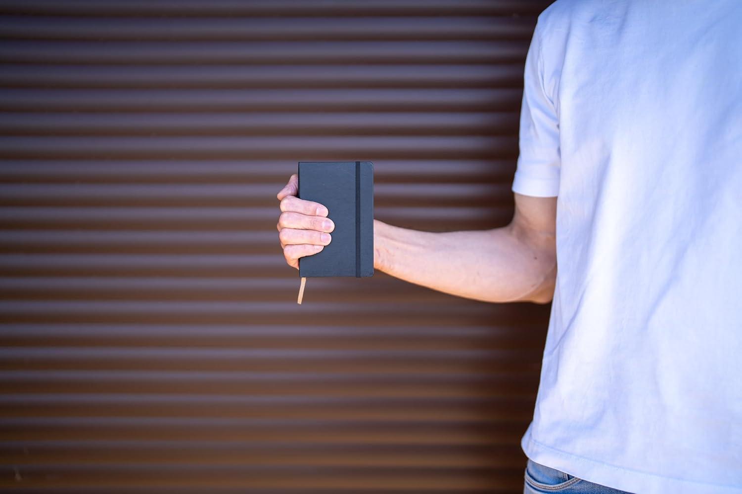 imageMoleskine Classic Collection Hard Cover Notebook 1Subject Dotted Rule Black Cover 55 x 35 Sheets