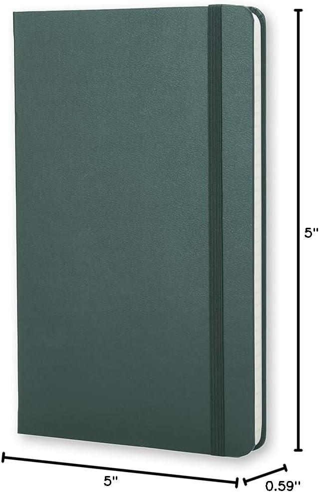 imageMoleskine Classic Notebook Hard Cover Large 5 x 825 RuledLined Forest Green 240 Pages