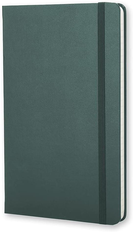 imageMoleskine Classic Notebook Hard Cover Large 5 x 825 RuledLined Forest Green 240 Pages