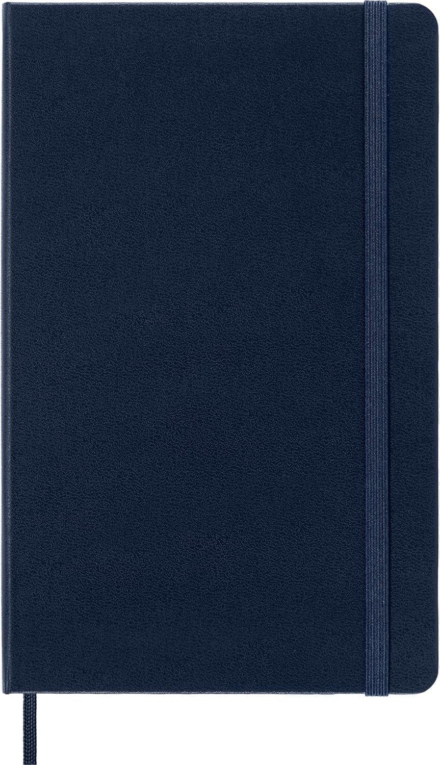 imageMoleskine Classic Notebook Hard Cover Large 5 x 825 SquaredGrid Sapphire Blue 240 Pages