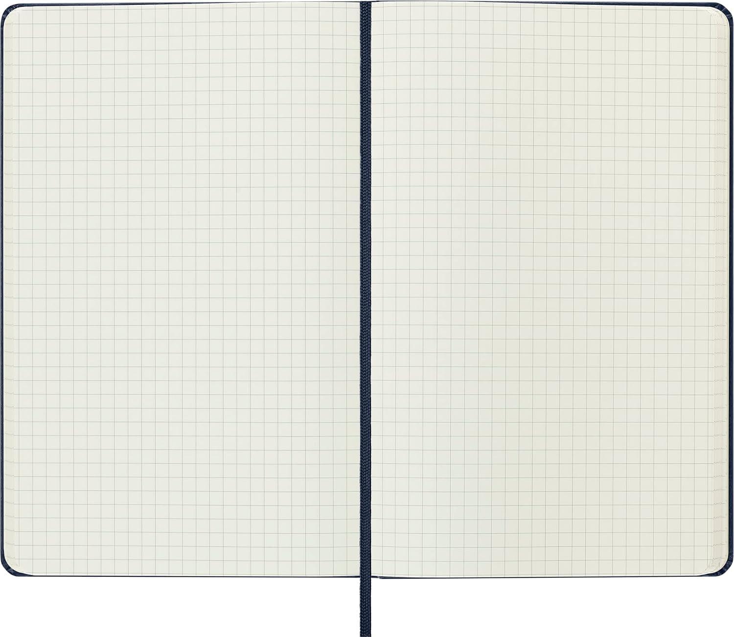 imageMoleskine Classic Notebook Hard Cover Large 5 x 825 SquaredGrid Sapphire Blue 240 Pages