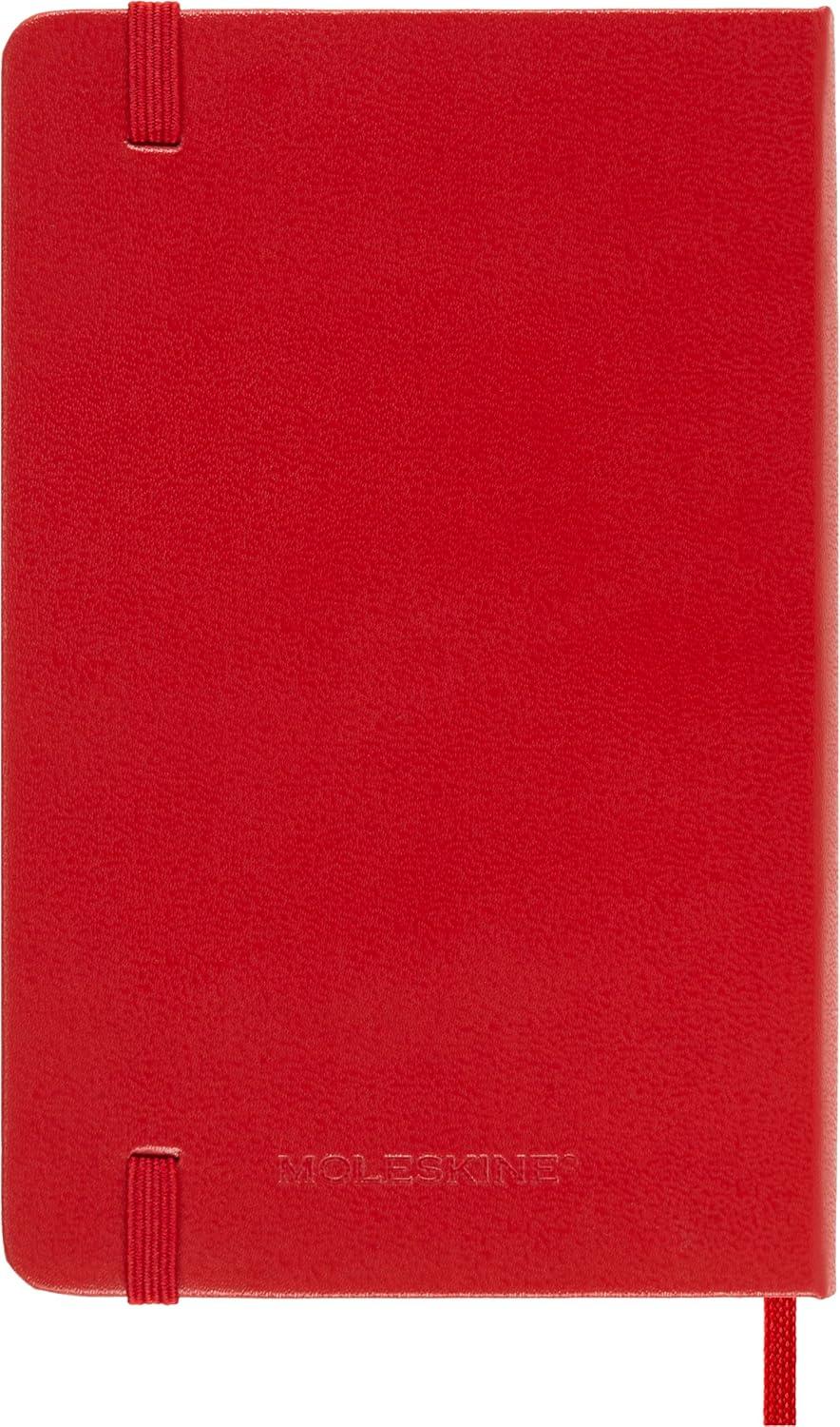 imageMoleskine Classic Notebook Hard Cover Pocket 35 x 55 PlainBlank Scarlet Red 192 PagesPocket