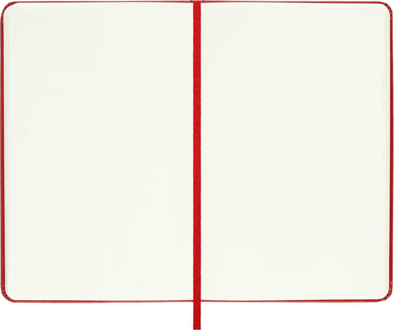 imageMoleskine Classic Notebook Hard Cover Pocket 35 x 55 PlainBlank Scarlet Red 192 PagesPocket