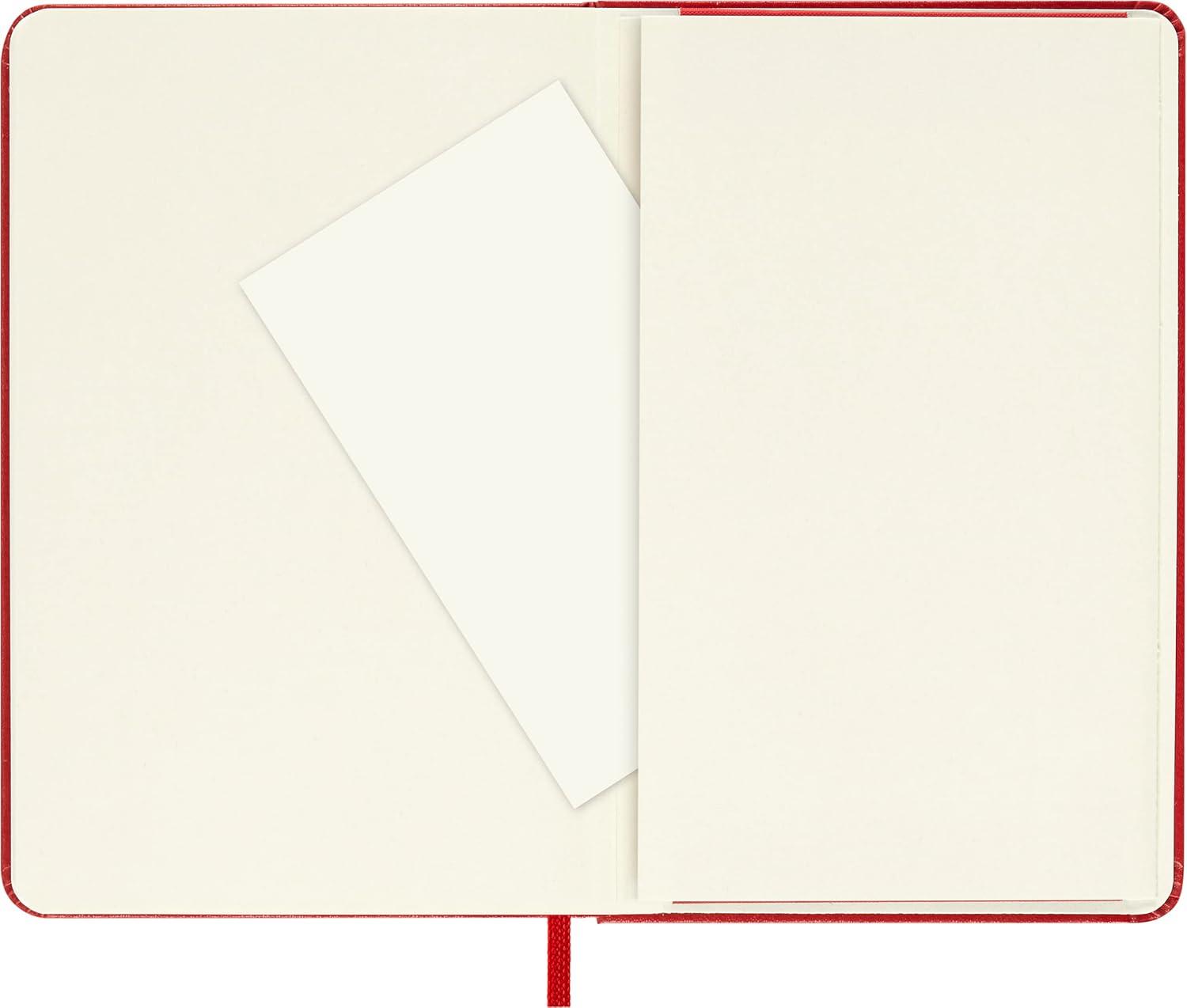 imageMoleskine Classic Notebook Hard Cover Pocket 35 x 55 PlainBlank Scarlet Red 192 PagesPocket