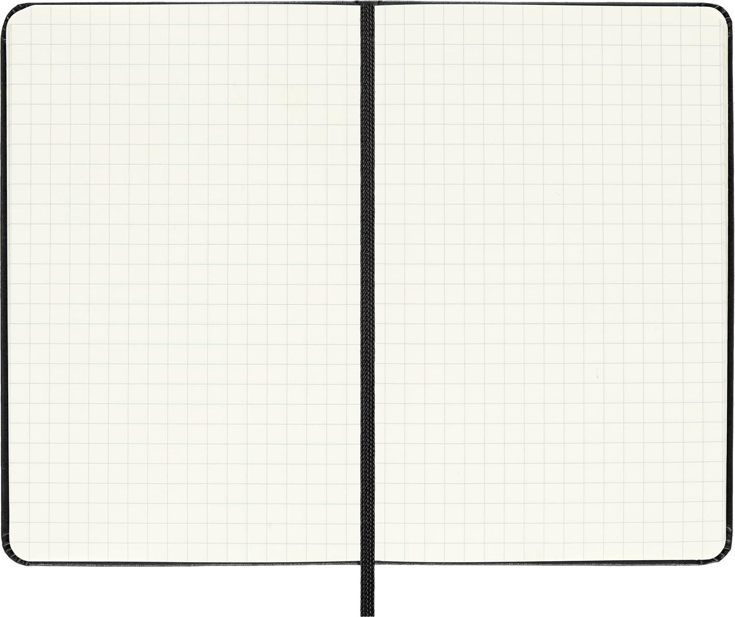 imageMoleskine Classic Notebook Hard Cover Pocket 35 x 55 SquaredGrid Black 192 Pages