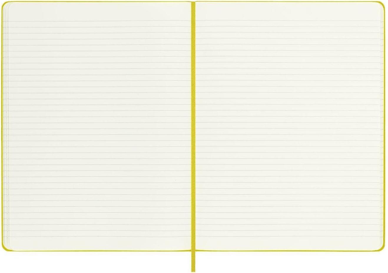 imageMoleskine Classic Notebook Hard Cover XL 75 x 95 RuledLined Hay Yellow Silk 192 Pages