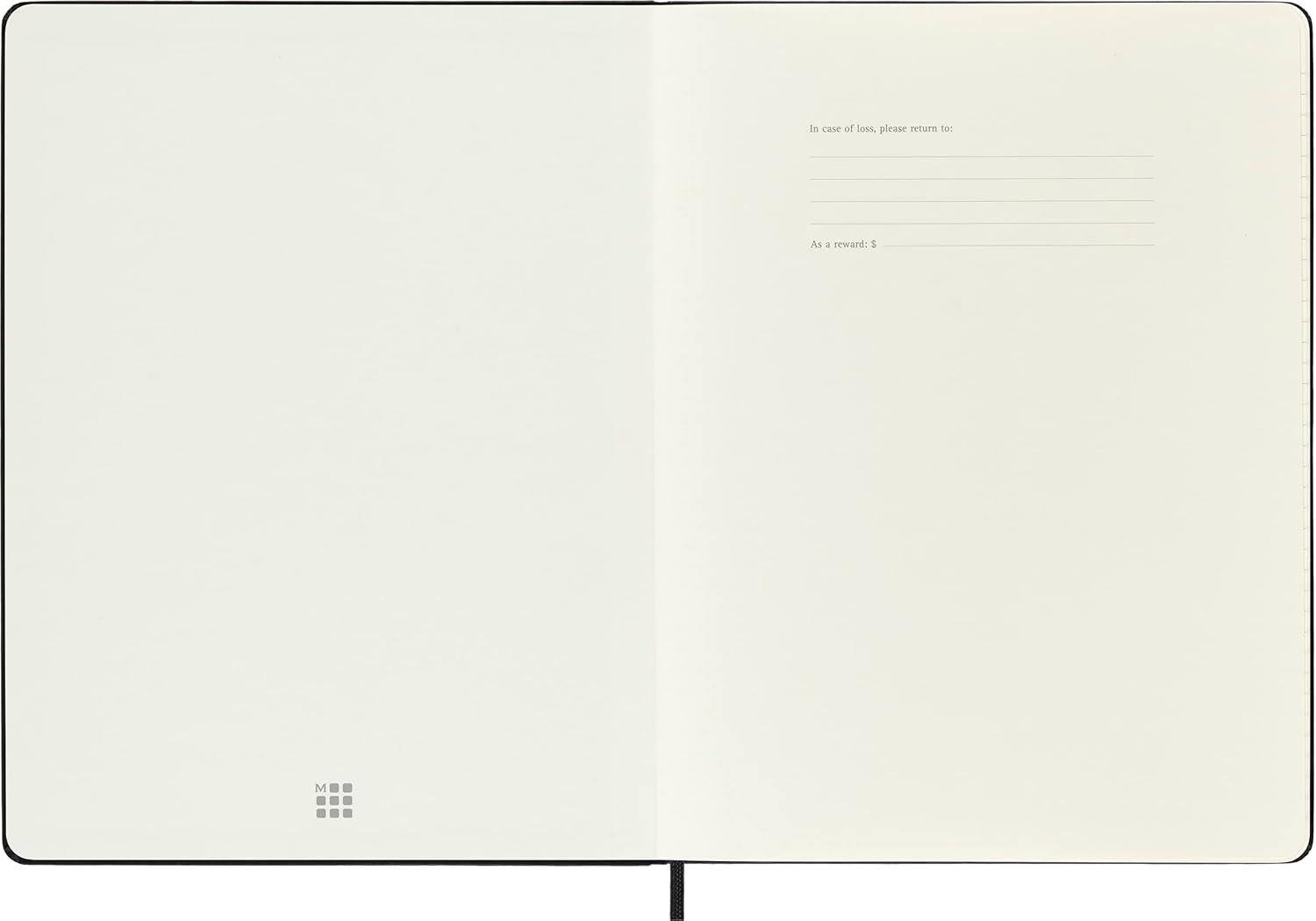 imageMoleskine Classic Notebook Hard Cover XL 75 x 95 SquaredGrid Black 192 Pages