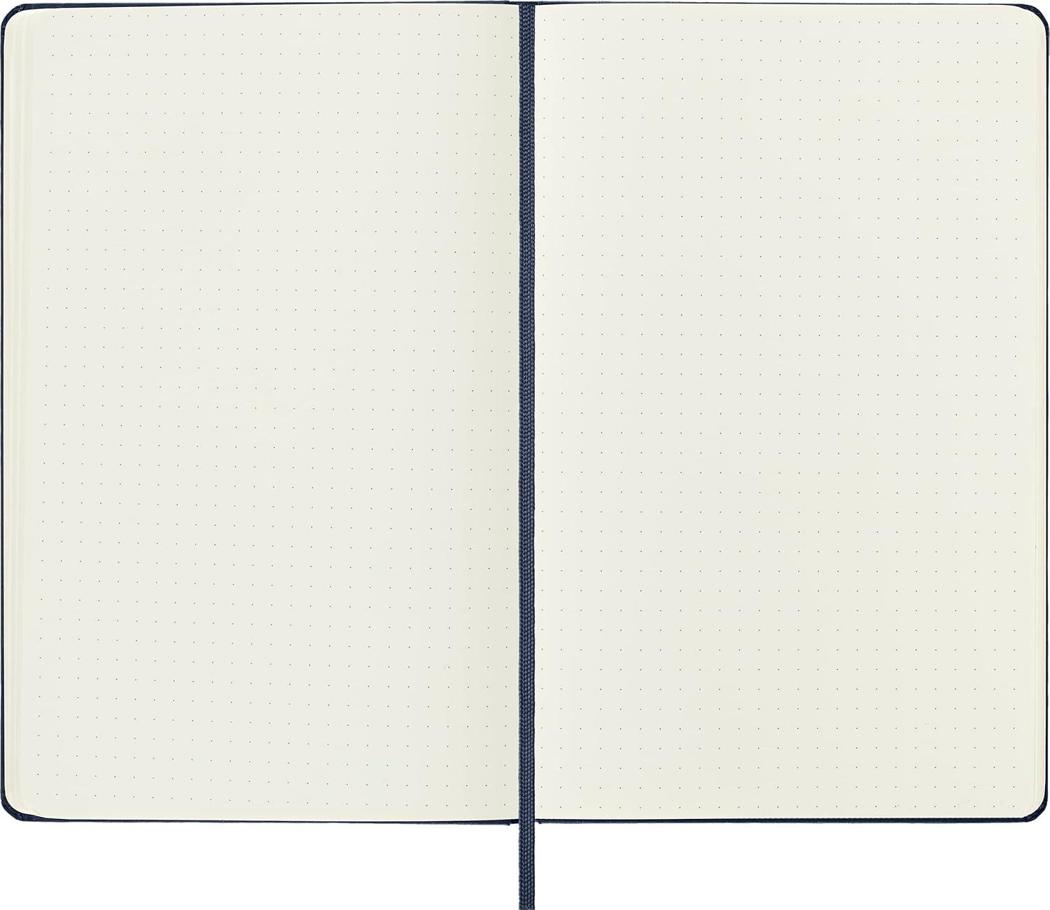 imageMoleskine Classic Notebook Large Dotted Blue Sapphire Hard Cover 5 x 825