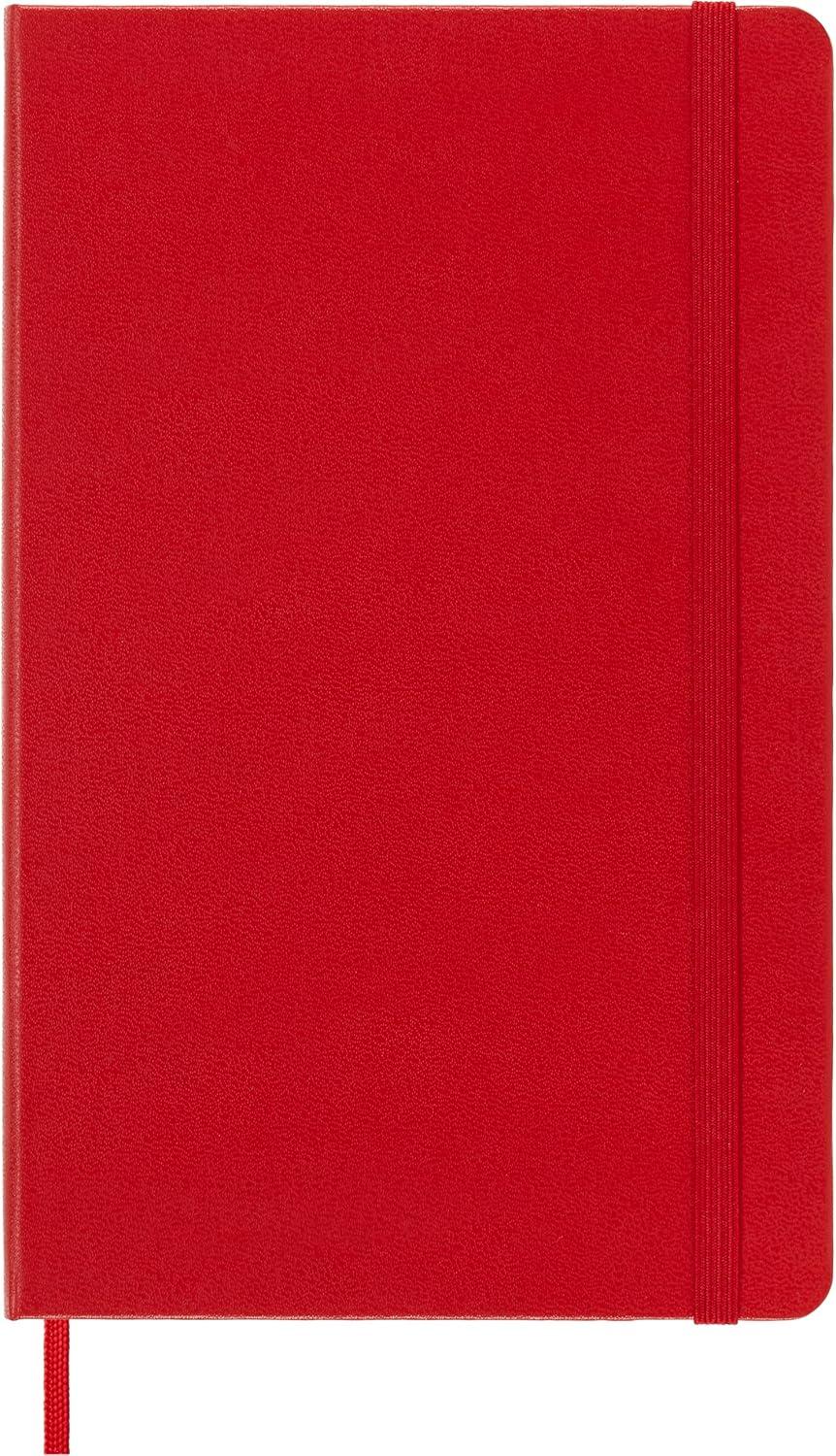 imageMoleskine Classic Notebook Large Dotted Red Scarlet Hard Cover 5 x 825
