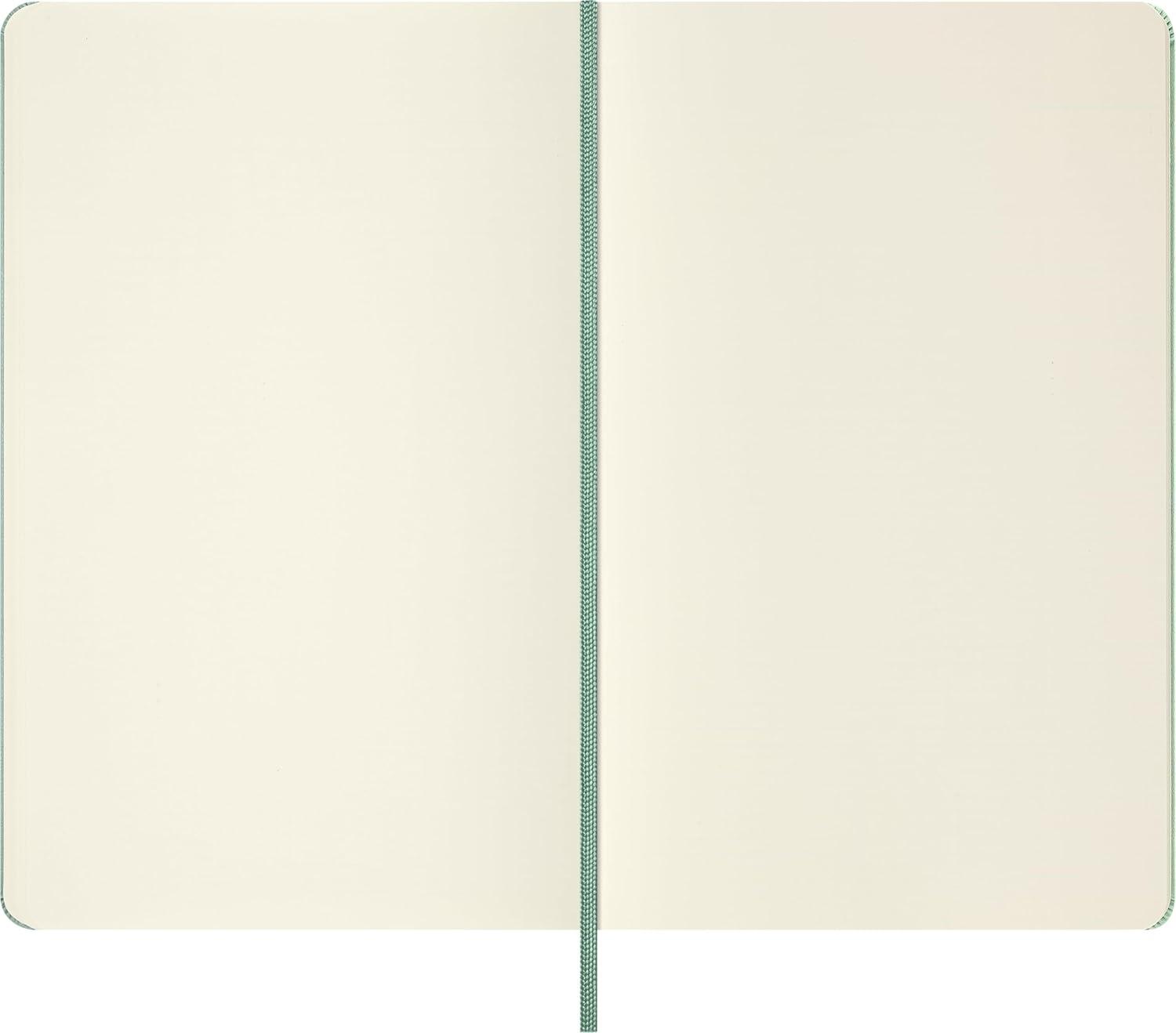 imageMoleskine Colored Patterned Notebook Hard Cover Large 5 x 825 PlainBlank Sage Green 240 Pages